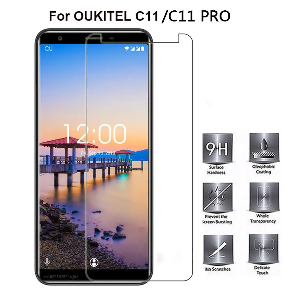 Высококачественное Закаленное стекло для Oukitel C11 Pro Защитная пленка экрана чехол