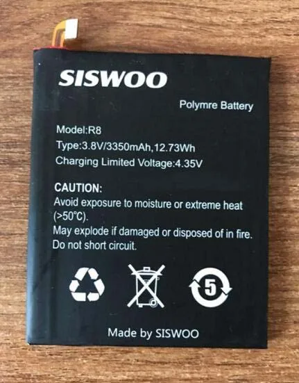 Оригинальный аккумулятор для телефона r8 3350 мАч 3 8 в смартфона siswoo 4G с дисплеем на