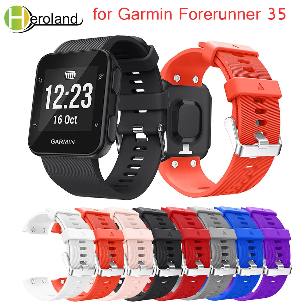 

wristband colorful Silicone sport Strap for Garmin Forerunner 35 /30 Watchband bracelet smart Watchstrap Smart watch accessories
