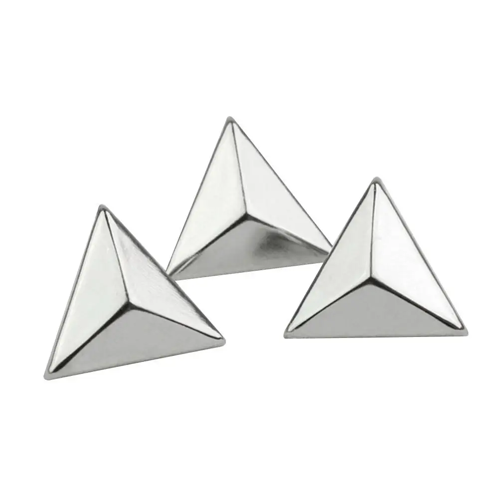 100 шт. серебристые треугольные аксессуары для поделок 15 мм | Дом и сад