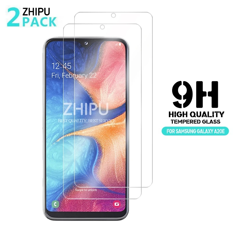 2 шт закаленное стекло для Samsung Galaxy A20e защитное 2.5D 9H защитная пленка|Защитные