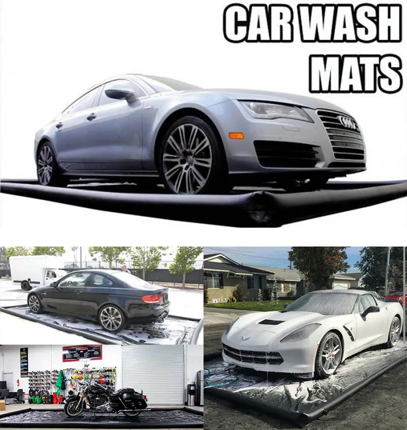Commercial Machine Customized Water Containment Mat Pvc Portable Inflatable Car Wash Mats