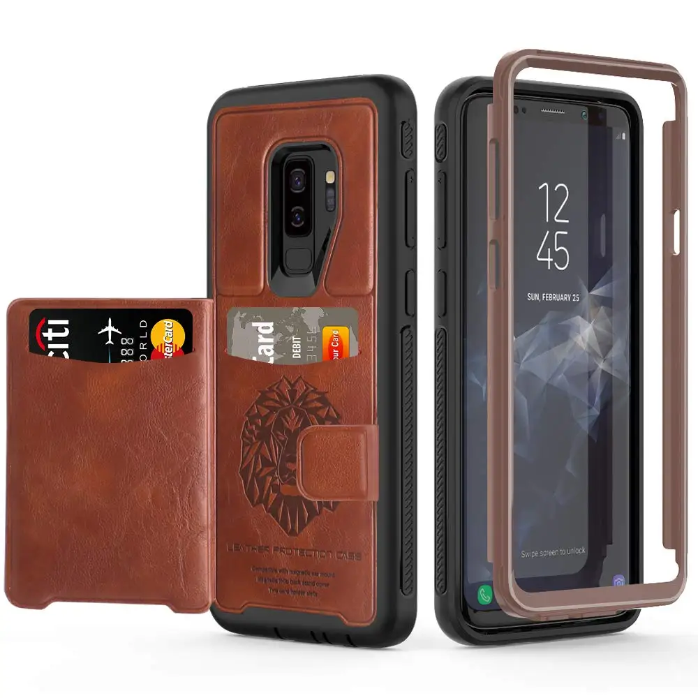 Для samsung Galaxy S10 S10 Plus Note 9 оболочка ретро кожаный флип-чехол для телефона для Galaxy S9 Plus S9 роскошный гибридный жесткий защитный чехол