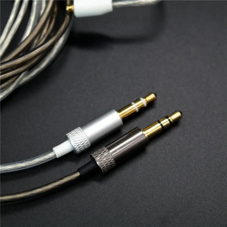 DIY подключаемый кабель для наушников MMCX/SE215/315/535/846/UE900 экранированный