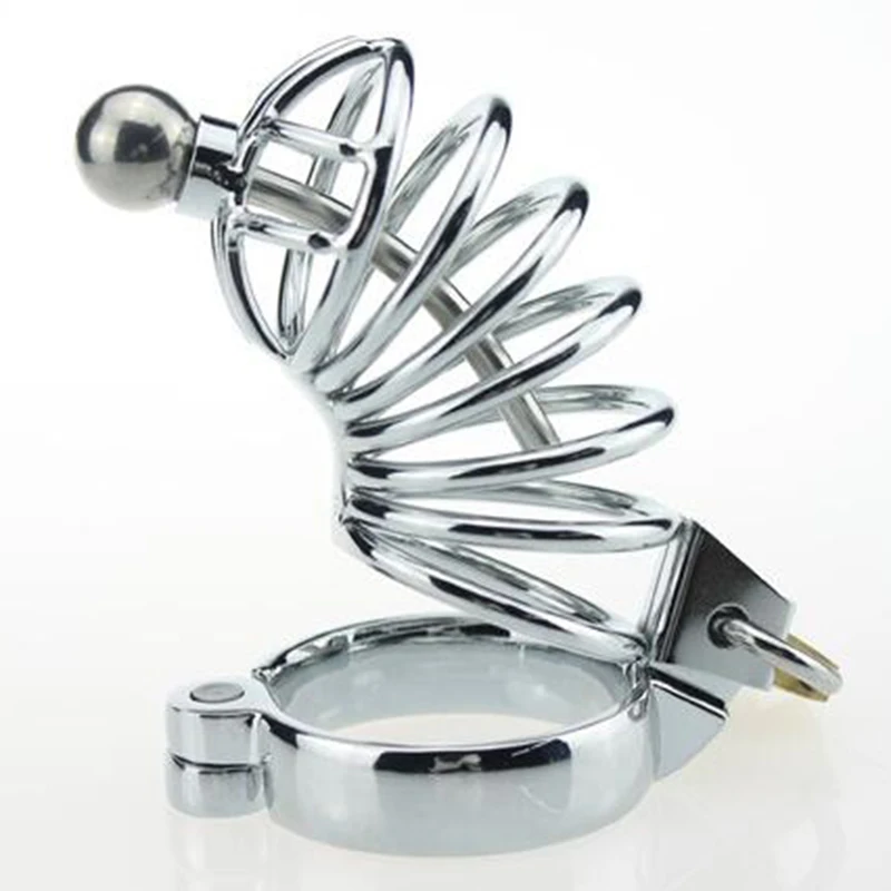 Кольцо для пениса с кольцом на ремне замок из нержавеющей стали Запираемая