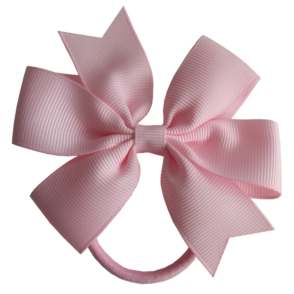 2 шт. заколка для волос с резинками 3,5 ''Hairbow упругих волос аксессуары дети хвост держатель резинки для волос ласточкин хвост Луки