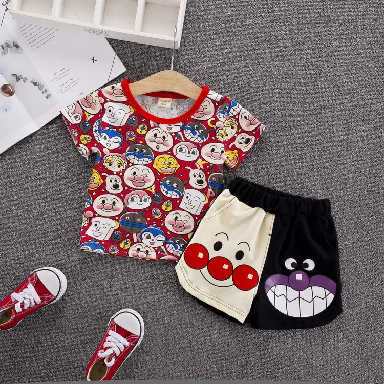 Новый дизайн модные милые летние шорты для мальчиков с принтом Anpanman одежда 2019 |