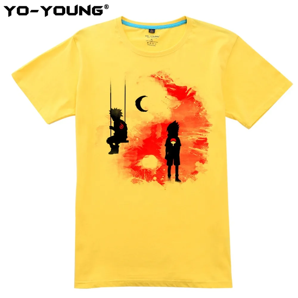 Мужские футболки Аниме Итачи Учиха из “Наруто” команда 7 цифровая печать 100% 180 gsm