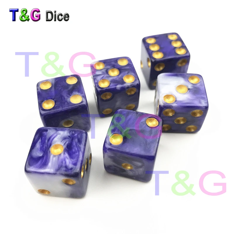 Новый эффект туманности игральные кости Dnd набор 6 шт./компл. 16 мм шесть сторонних