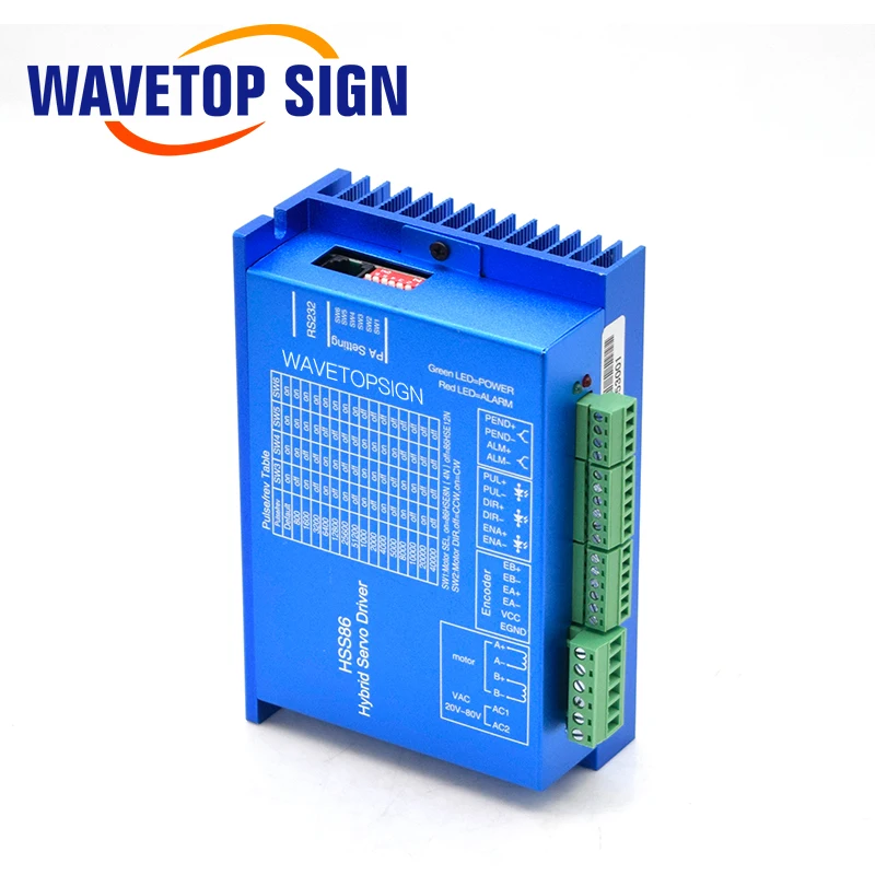 Драйвер шагового двигателя WaveTopSign NEMA 34 с замкнутым контуром HSS86 + мотор 86HSE8N BC38