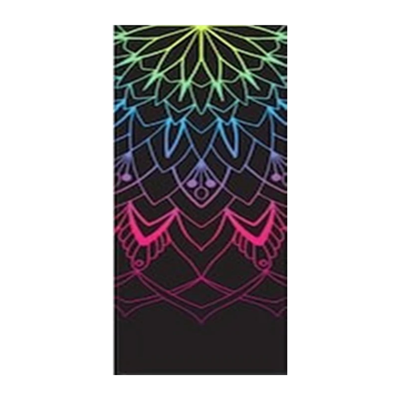 Популярное яркое красочное пляжное дорожное полотенце из микрофибры с радужной