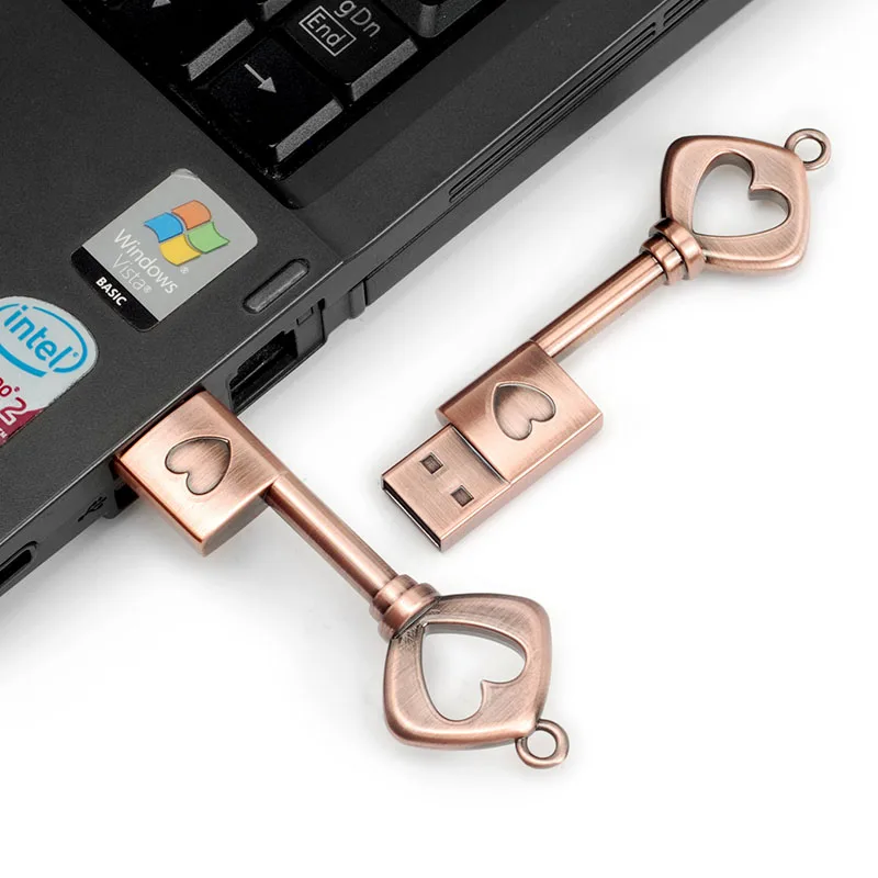 Usb флеш накопитель в форме сердца 4 ГБ 8 16 32 64 ГБ|USB флэш-накопители| |