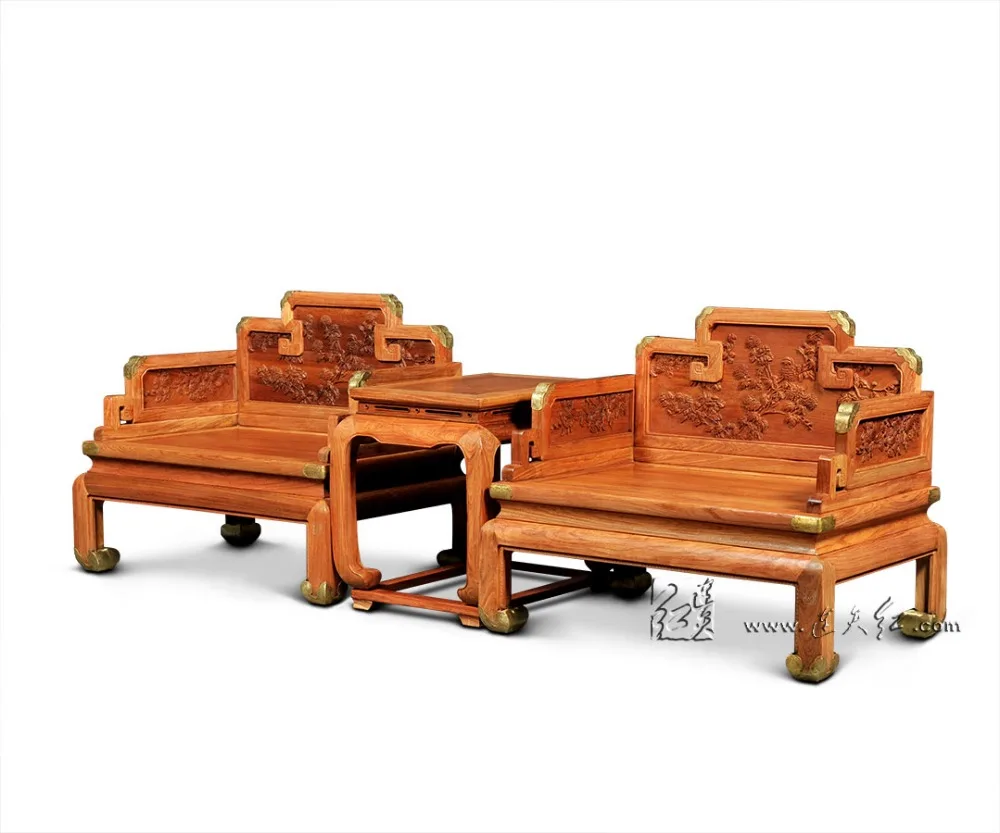 Мебельный набор для гостиной престол из Бирмы и палисандра 1 маленький чайный