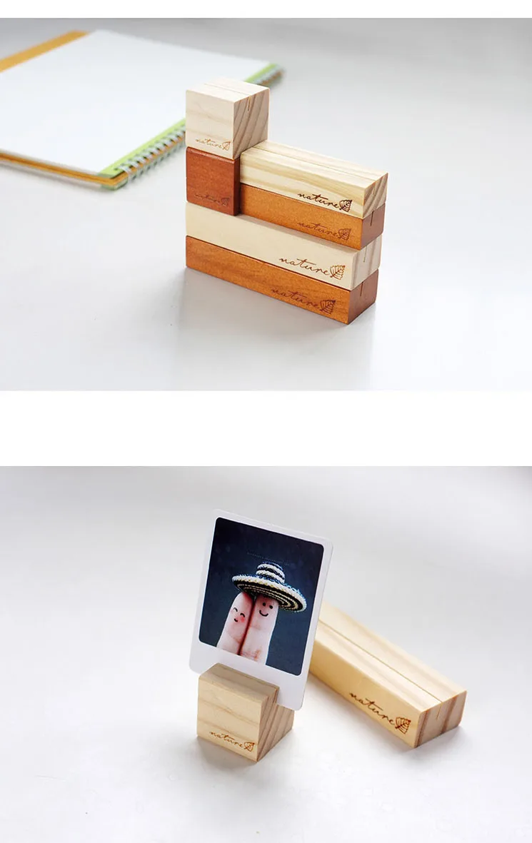 1 шт., держатель для карт из натурального дерева Zakka, деревянная подставка, ремесло, необработанное дерево, сделай сам, дерево, ремесло, украшение стола, меню, имя, держатель для карт