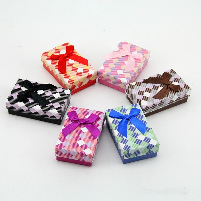 Коробка для упаковки ювелирных изделий коробок из картона с кольцом серег 5x8 см