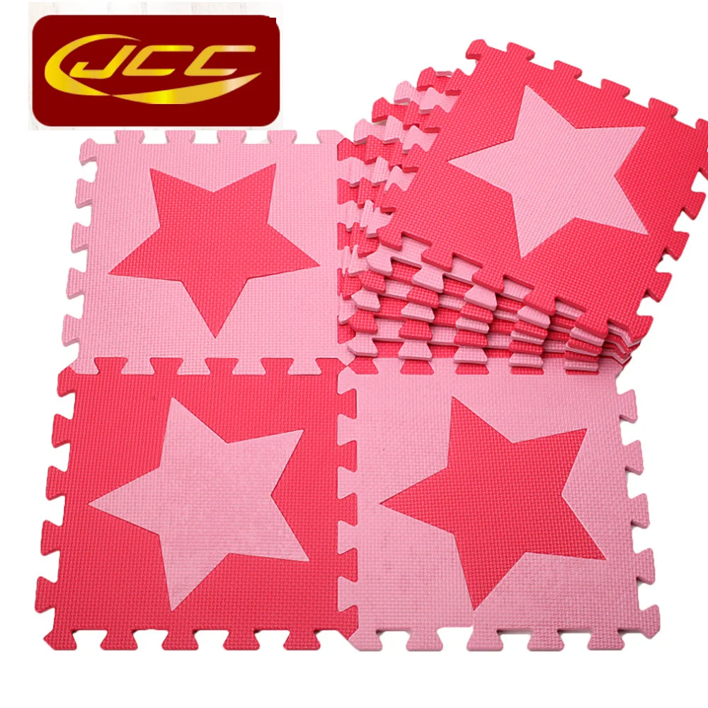 JCC детский пенопластовый Коврик пазл EVA/10 шт. детские коврики со звездами