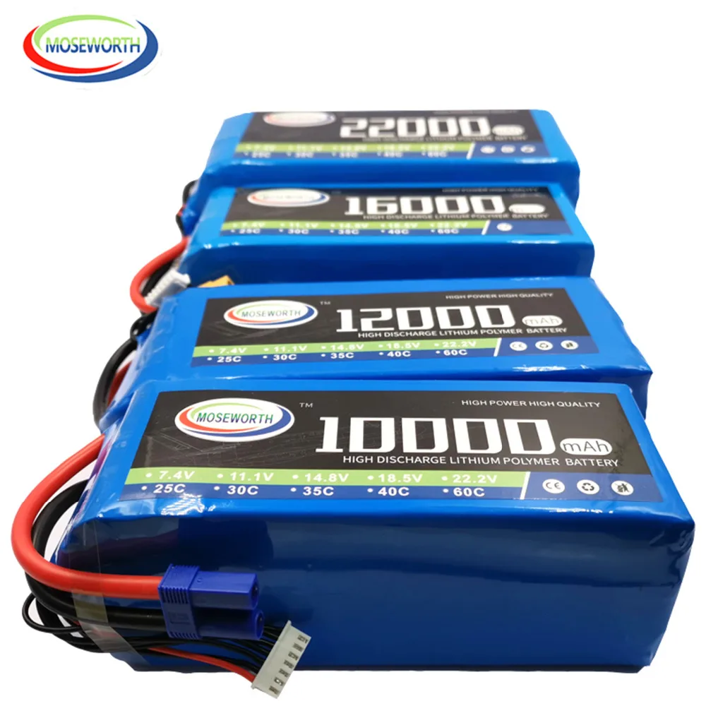 Аккумулятор LiPo 6S 22 2 в 16000 мАч 25C для радиоуправляемого вертолета дрона