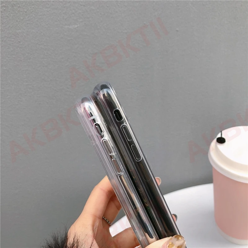 AKBKTII чехол для iPhone 7 динамический Блестящий песок милое приложение Прозрачный X XS