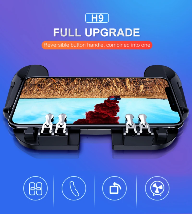 Новый 6 пальцевой универсальный контроллер PUBG для мобильных игр кнопка Free Fire Key