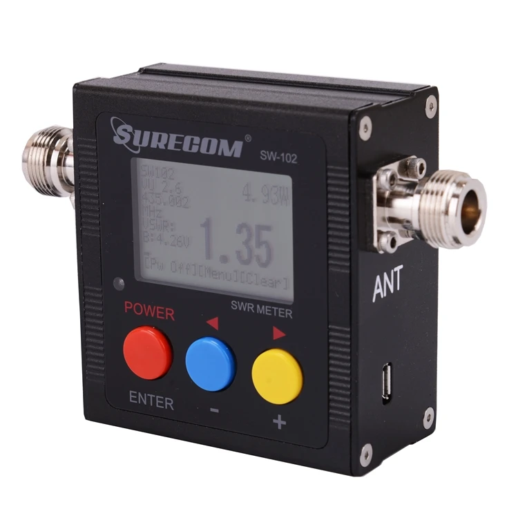 409SHOP PRODUCT SW-102 SW102 vswr 125MHz~525MHz N connectormeter with frequency counter &amp power meter / swr | Мобильные телефоны