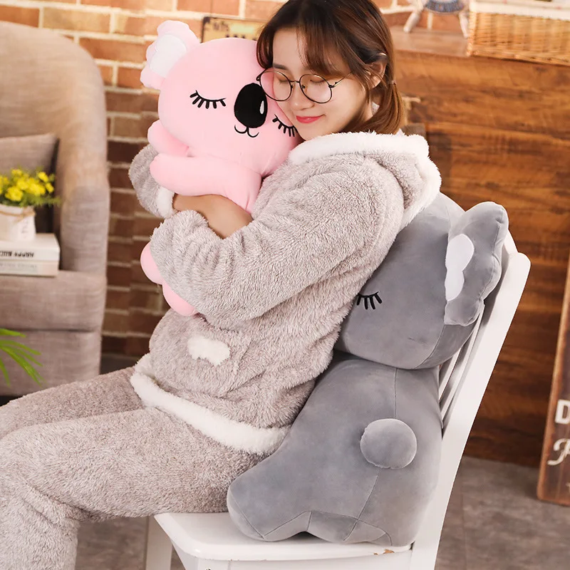 75 см серый/розовый Kawaii Koala плюшевые игрушки детская мягкая кукла милый подарок