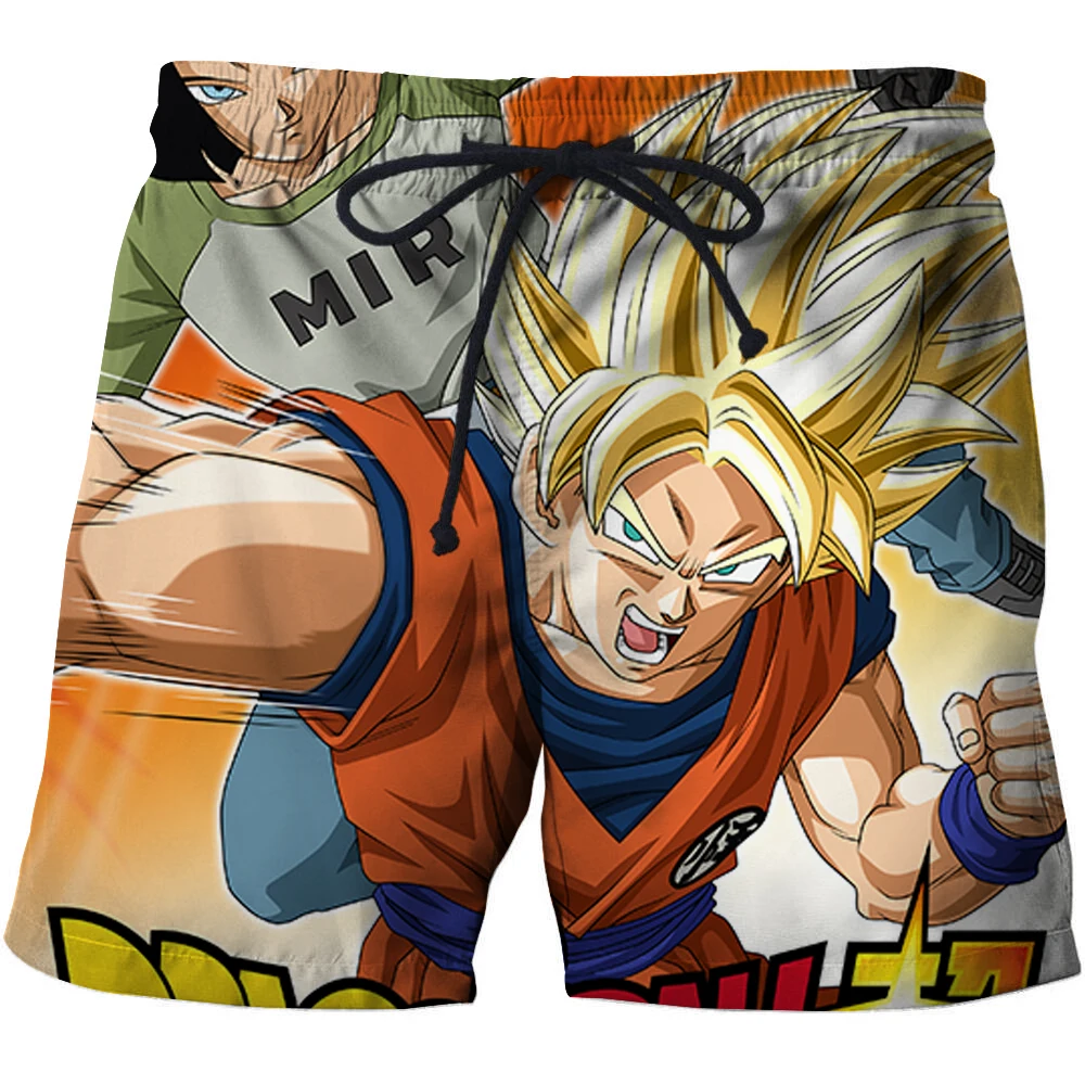 Dragon Ball Z Pocket быстросохнущие шорты для плавания для мужчин, одежда для плавания, сексуальные мужские плавки, летняя пляжная одежда, шорты для серфинга