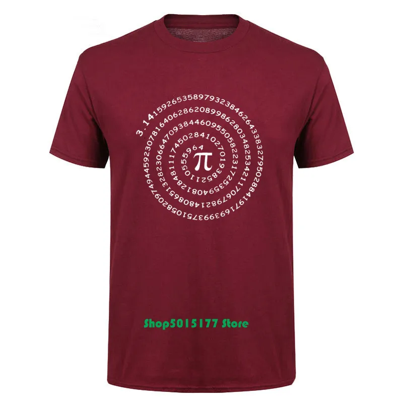 Модная футболка с математической формулой Pi Number Мужская свободная теорией