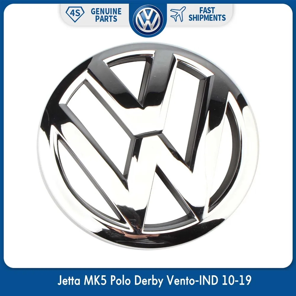 

OEM 120mm Front Grille Grill Emblem Logo Badge for VW Volkswagen Jetta MK5 Polo 6R Derby Vento-IND 10-19 6R0 853 600 A ULM