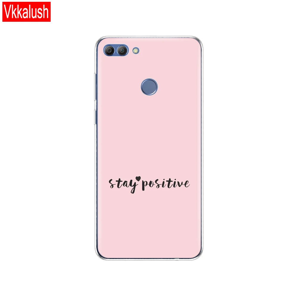 80200 Чехол для телефона huawei P smart Enjoy 7 S, мягкий силиконовый чехол из ТПУ 360, полностью защитный прозрачный чехол с принтом - Цвет: 80200