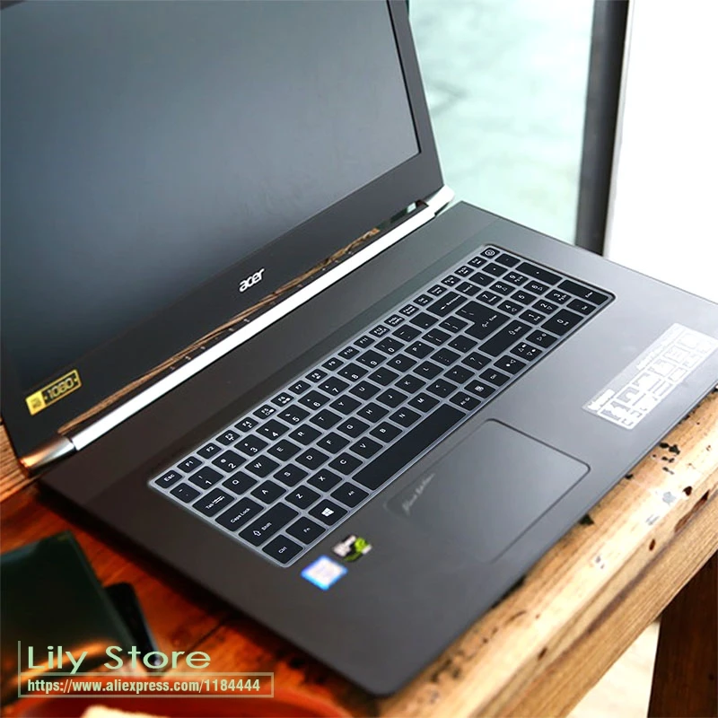 black Для acer Aspire A715-71G K50-10/20X520 EX2511/2520 A315-21/31/32/51/53 A515 A615 15 15,6 дюйма клавиатура протектор кожного покрова - Цвет: black