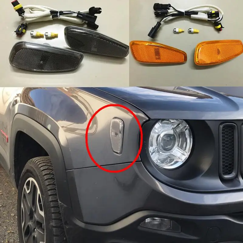 Указатель поворота головки светильник боковое зеркало лампа для 2015 2016 jeep renegade