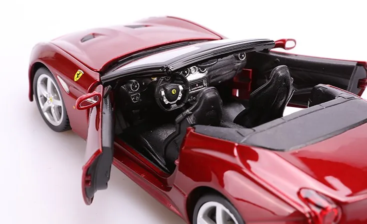 1:24 Ferari California T образная модель автомобиля из сплава винно красная