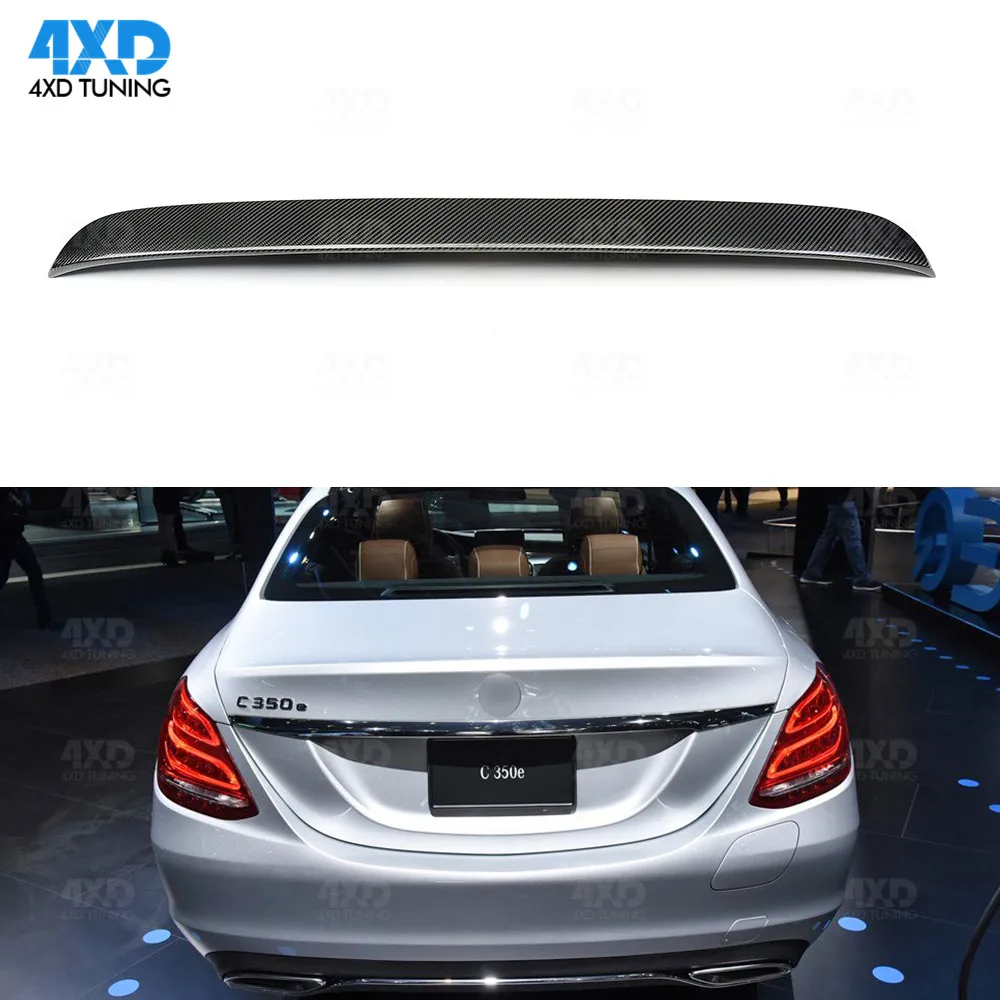 W205 седан карбоновый спойлер оригинальный стиль для Mercedes C180 C200 C250 C260 заднего