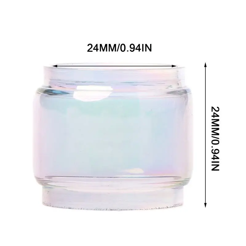 

Transparent Colorful Vape Glass Tube Glass Tank Electronic Cigarette Accessories for TFV12 Prince Vaporizer Atomizer
