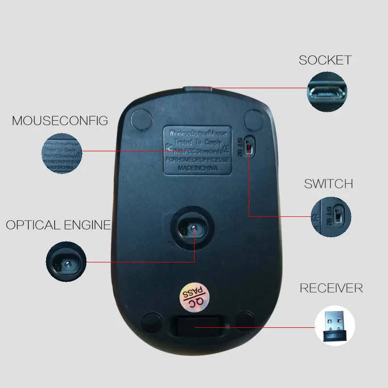 Беспроводная USB мышь со встроенной батареей и кабелем для зарядки|usb wireless mouse|wireless