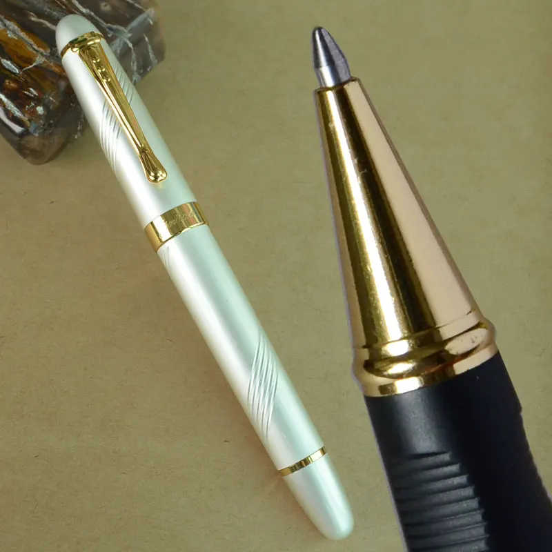 pen as picture show JINHAO X450 серый мрамор и золотой РОЛИК ручка Фиолетовый Синий Розовый Красный коралл белый зеленый черный 21 цветов для выбора JINHAO 450 - Цвет: pen as picture show