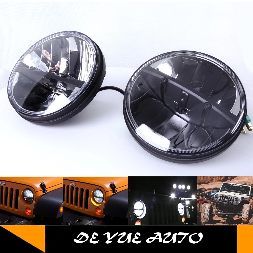 Бесплатная доставка refletor светодиодные фары авто лампы для Jeep wrangler 1981-1985 CJ-8 Hummer H1 H2