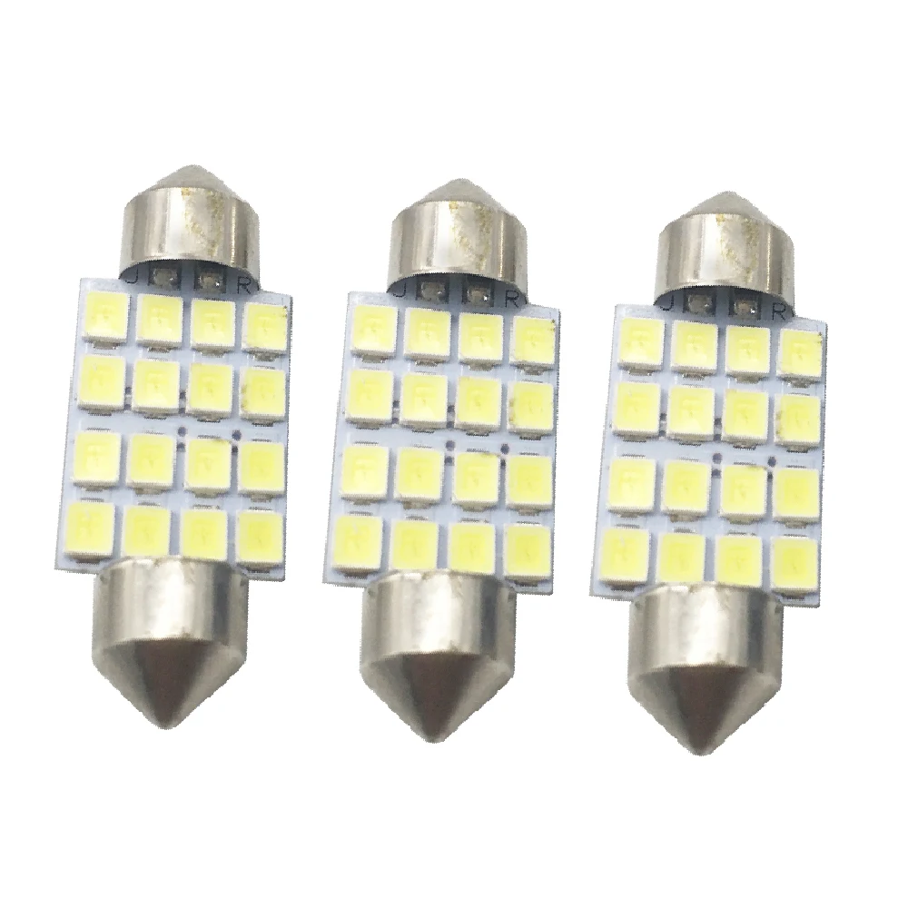 Yushuangyi 300X 2835 16smd 31 мм 36 мм/39 мм/41 C5W светодиодный автомобиль гирлянда для | Фара для авто в сборе -32822337308