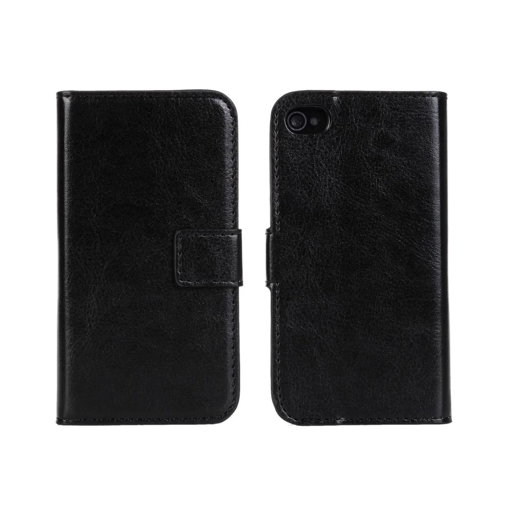 Кожа телефон чехлы для iPhone 4 4S кошелек Обложка Flip Book слот для карт чехол для iPhone 4 S Apple Coque hoesje Carcasa Capinha Etui
