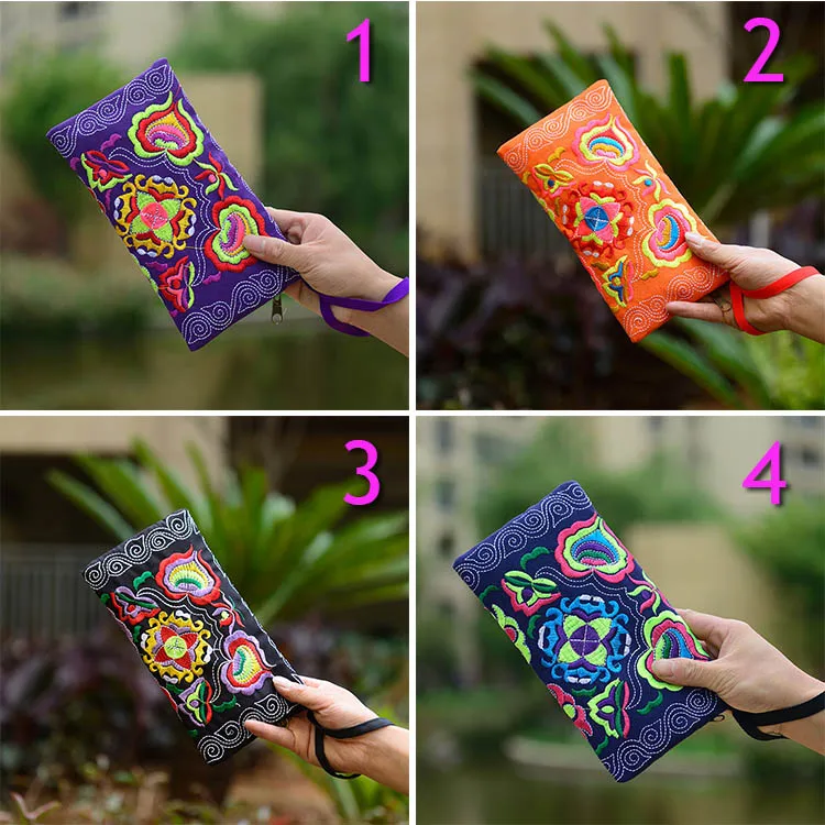 Новинка 2019 Женский винтажный китайский этнический цветочный клатч с вышивкой