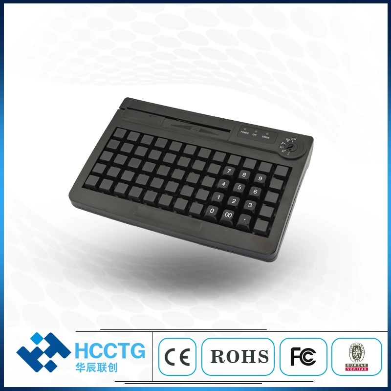 60 клавиш PS/2 USB двойной интерфейс мембрана программируемая POS клавиатура