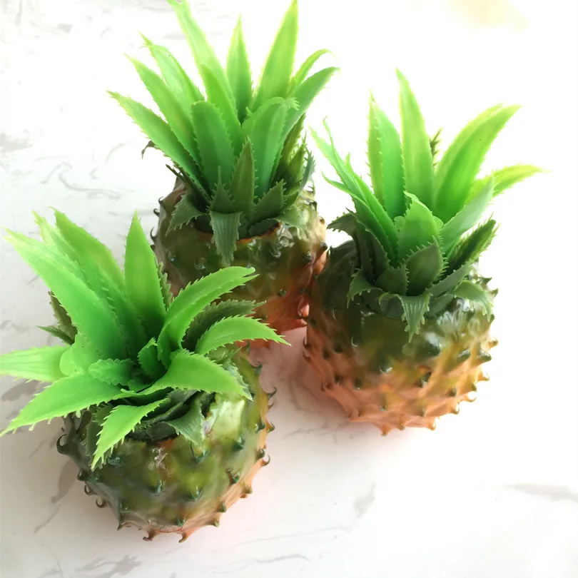 Домашние украшения для уюта . Искусственный ананас 2шт 19*12*11см .|artificial pineapple|real