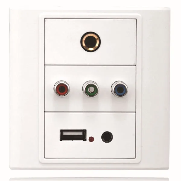 Дополнительный модуль для домашнего кинотеатра USB Wall Plate Module (F-F) для стеновой панели 223 типа A с женским разъемом.