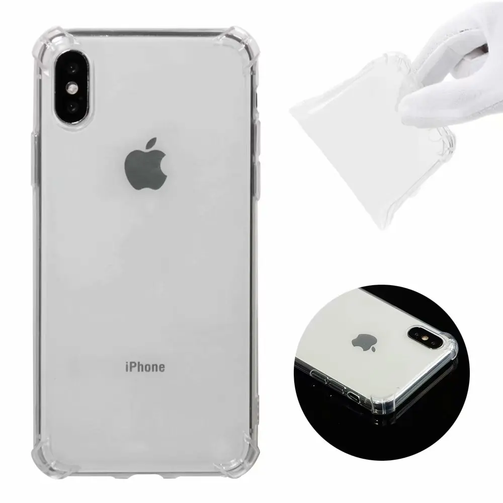 Прозрачные телефонные чехлы для Coque iPhone 7 plus Apple 8 6 6s TPU чехол телефона xr X Xs max Xr
