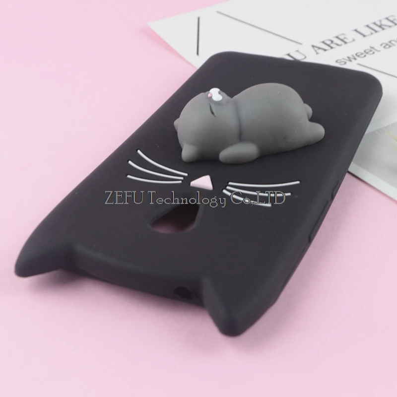 3D милый японский блестящий чехол с бородатым котом для Meizu M3mini M6 Note M6S M5 M5S, голубой Шарм, 5 5S, A5, M5C, милый мягкий чехол, сумки