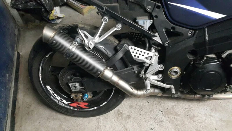 

ZS MOTOS Motorcycle Exhaust Middle Pipe For Suzuki GSXR1000 2006 Without Exhaust