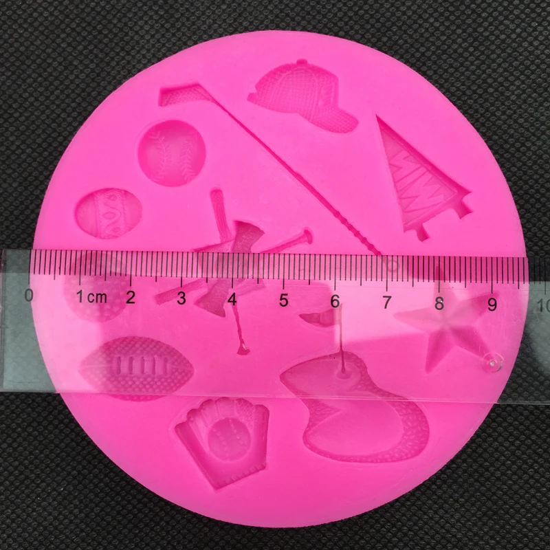 Baseball softball golf fudge fondant silicone mold kitchen chocolate pastry candy Clay making cupcake lace decoration FT-0096 | Дом и сад