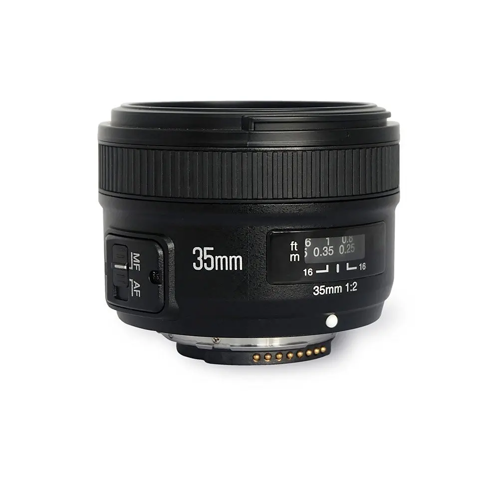 Объектив YONGNUO YN35mm 35 мм F2 объектив 1:2 AF/MF широкоугольный с фиксированным/Прайм