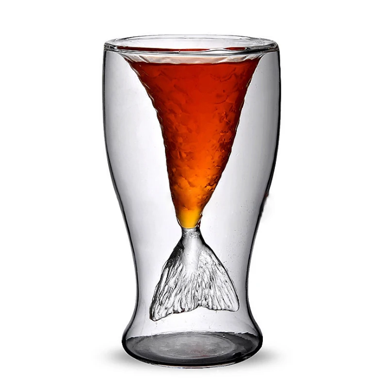 Чашка русалки с двойным остеклением высокое качество дизайн веселая вечеринка