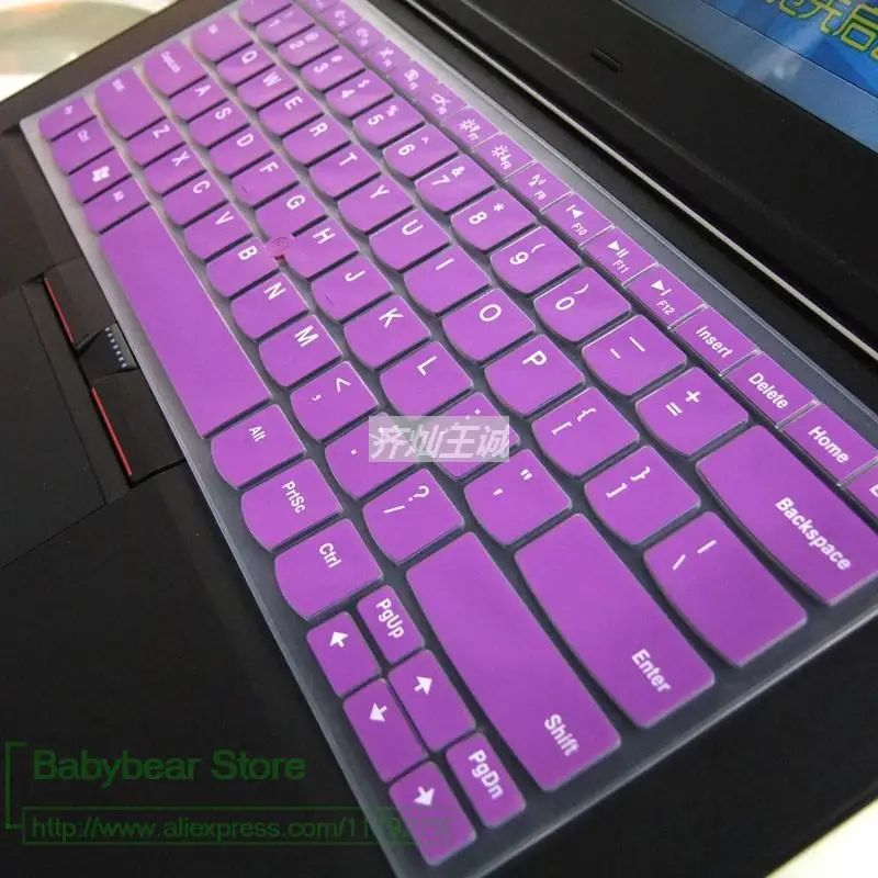 purple Силиконовая клавиатура защитный чехол для Lenovo IBM ThinkPad Edge E30 E40 E50 E13 E420 E31 E420S E425 E320 E325 край 13 S420 - Цвет: purple